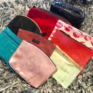 9 cosmetic bags bundle lot reseller